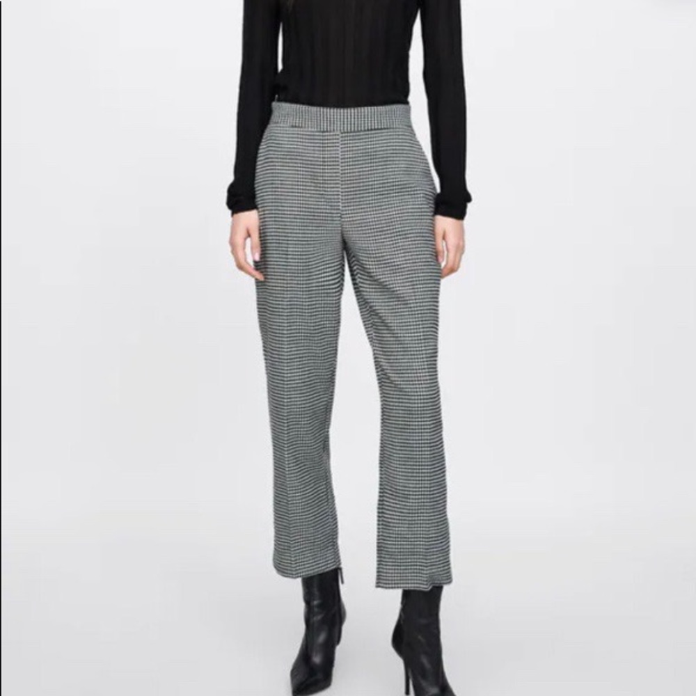 Zara - Soft Touch Houndstooth Trousers